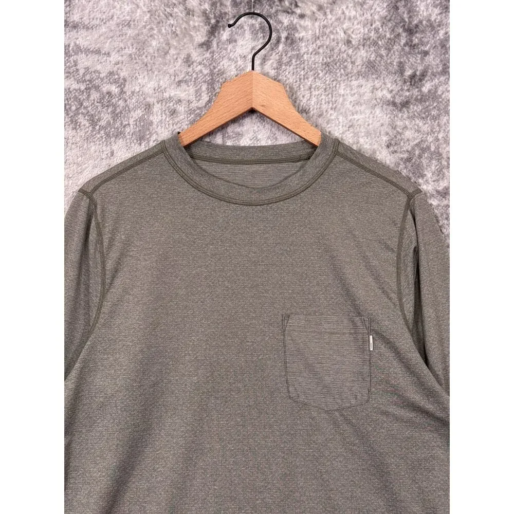 Vuori Shirt Medium Mens Tradewind Performance Long Sleeve Green